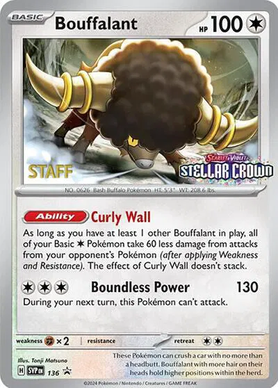 Bouffalant (Prerelease) [Staff] 