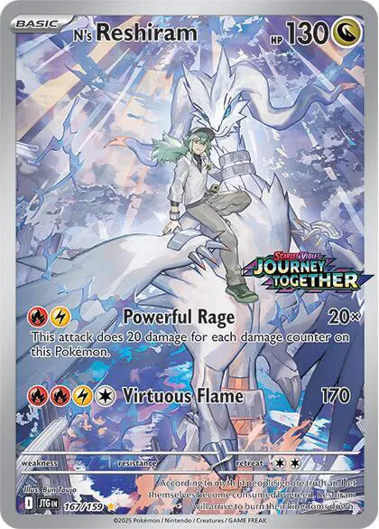 N's Reshiram (Journey Together Stamped) 