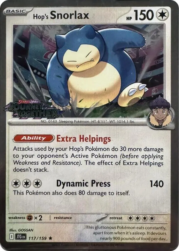 Hop's Snorlax  (Cosmos Holo) 