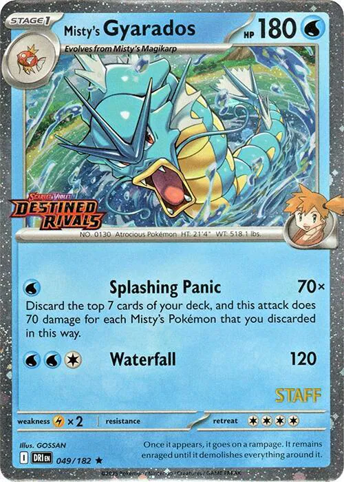 Misty's Gyarados (Prerelease Staff) 