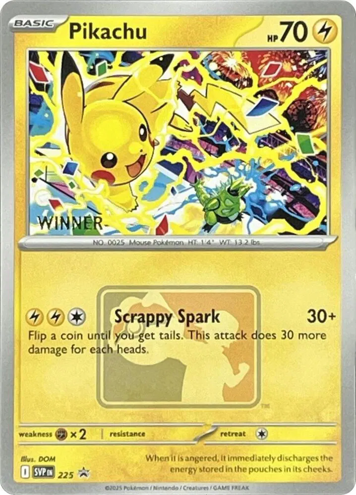 Pikachu - 225 (World Championship 2025) [Winner] 