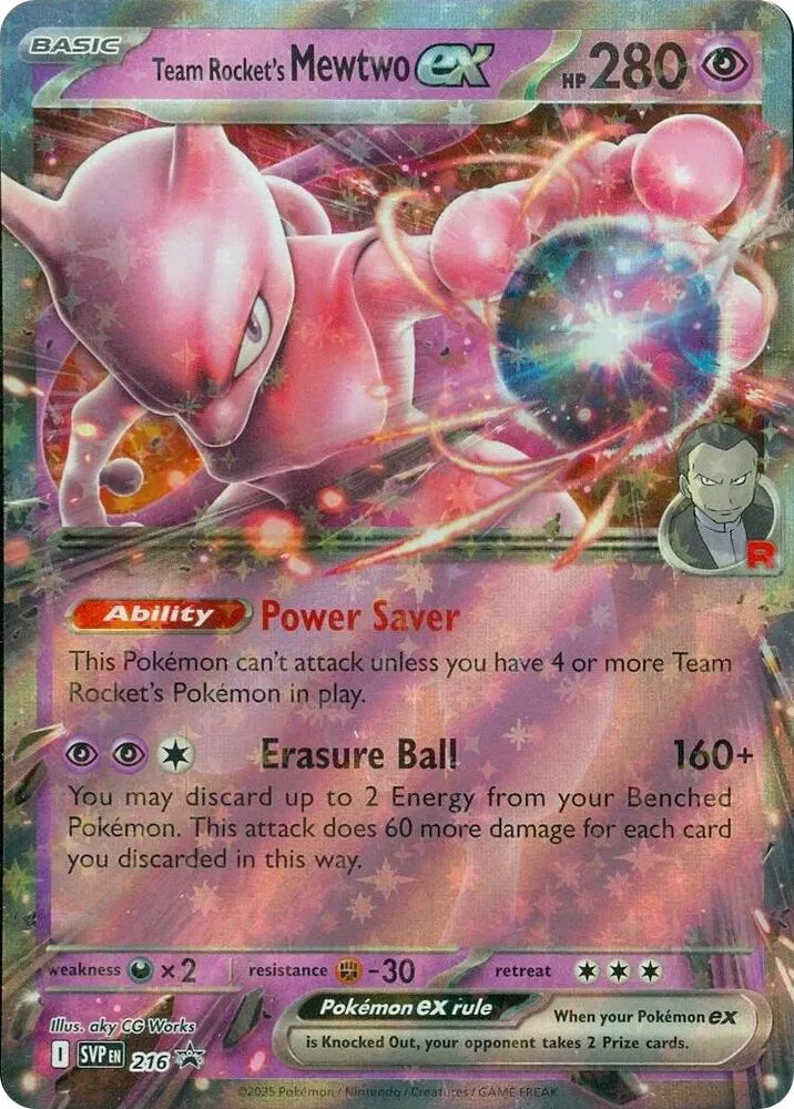 Team Rocket's Mewtwo ex - 216 