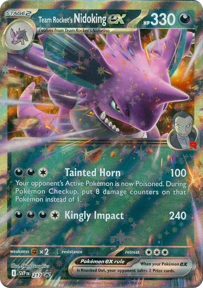 Team Rocket's Nidoking ex - 217 