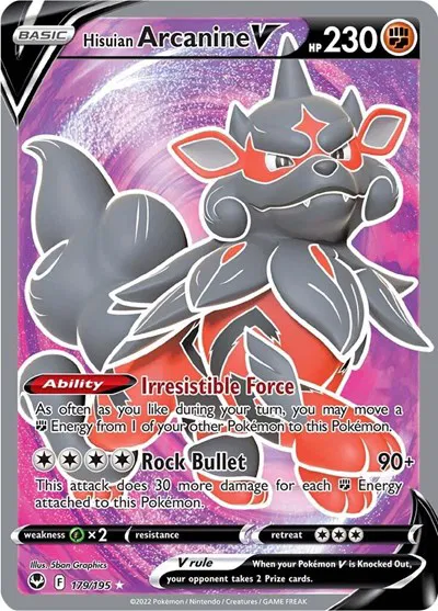 Hisuian Arcanine V (Full Art) 