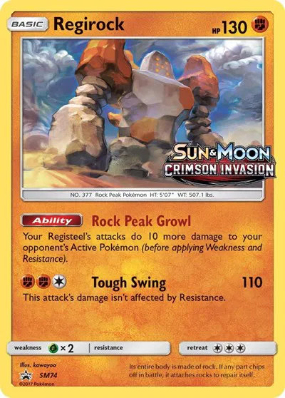 Regirock (Prerelease) 