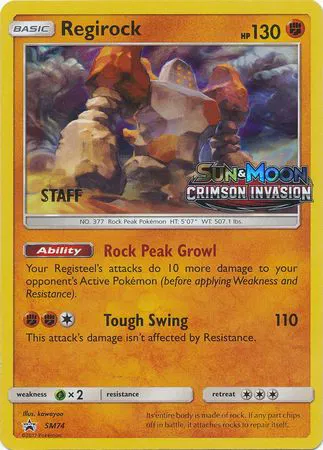 Regirock (Staff Prerelease) 