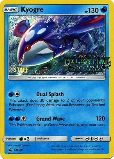 Kyogre (Staff Prerelease) 