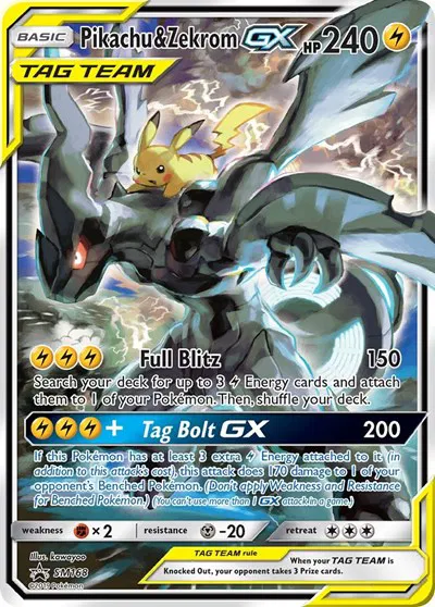 Pikachu & Zekrom GX 