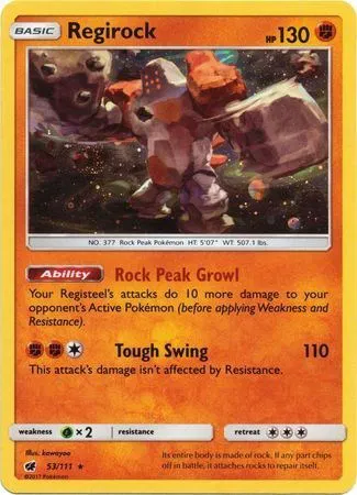Regirock (Cosmos Holo) 