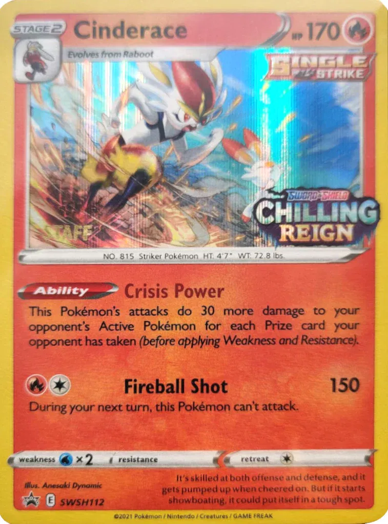 Cinderace (Staff Prerelease) 