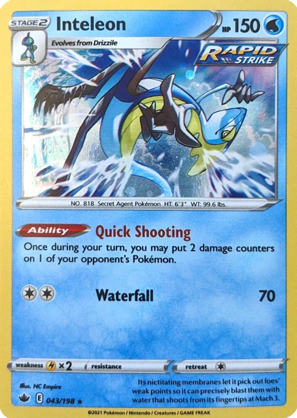 Inteleon - 043/198 (Cosmos Holo) 