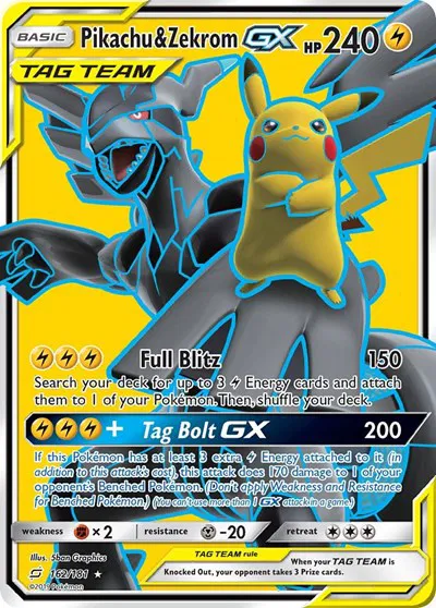 Pikachu & Zekrom GX (Full Art) 