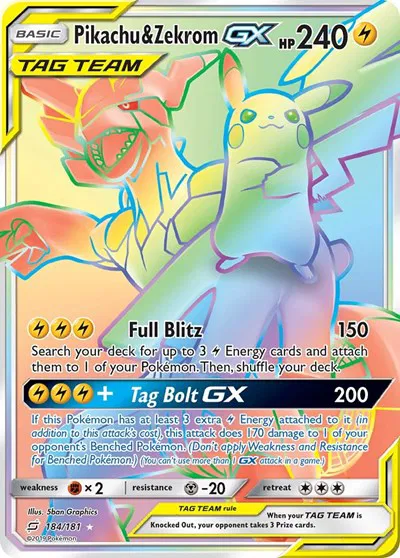 Pikachu & Zekrom GX (Secret) 