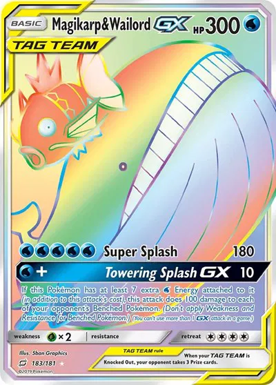 Magikarp & Wailord GX (Secret) 