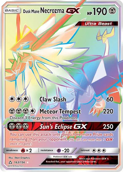 Dusk Mane Necrozma GX (Secret Rare) 