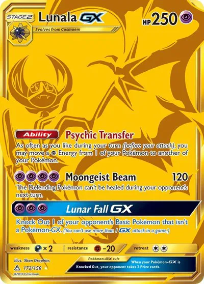Lunala GX (Secret Rare) 