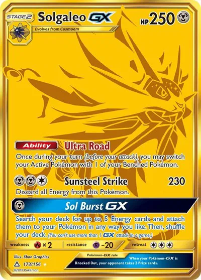 Solgaleo GX (Secret Rare) 