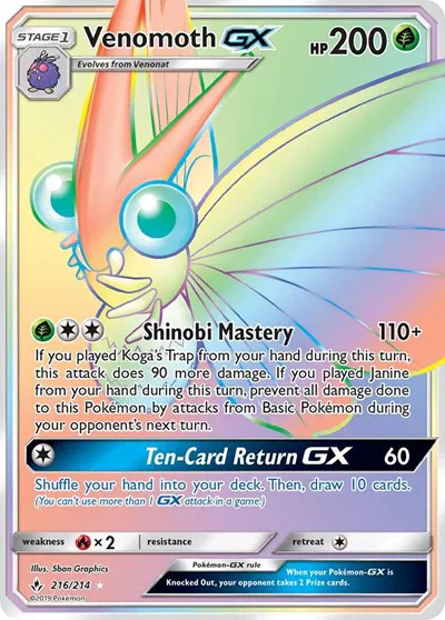 Venomoth GX (Secret) 