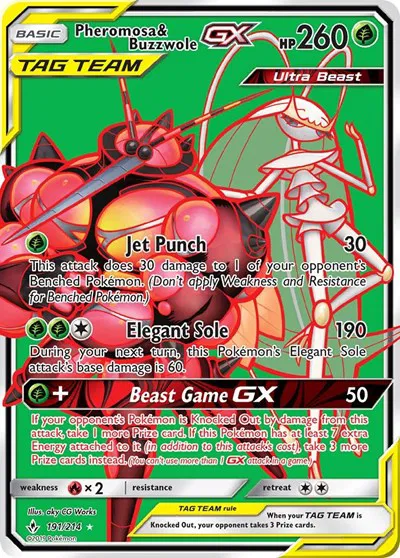 Pheromosa & Buzzwole GX (191) (Full Art) 