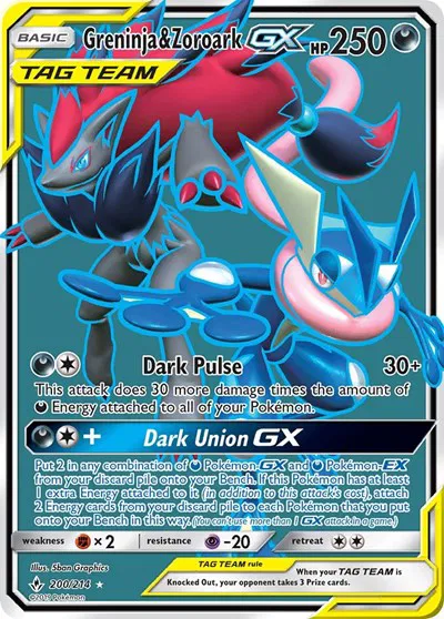 Greninja & Zoroark GX (200) (Full Art) 
