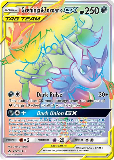 Greninja & Zoroark GX (Secret) 