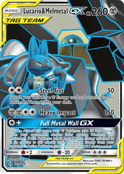 Lucario & Melmetal GX (Full Art) 