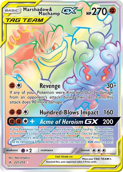 Marshadow & Machamp GX (Secret) 