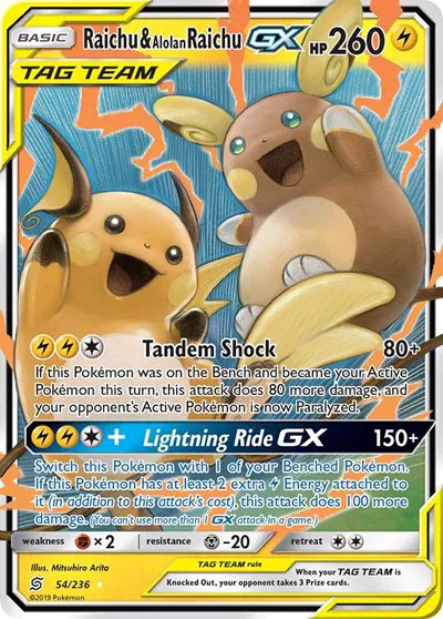Raichu & Alolan Raichu GX 