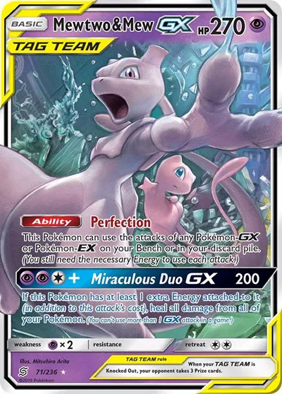 Mewtwo & Mew GX 