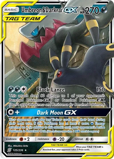 Umbreon & Darkrai GX 