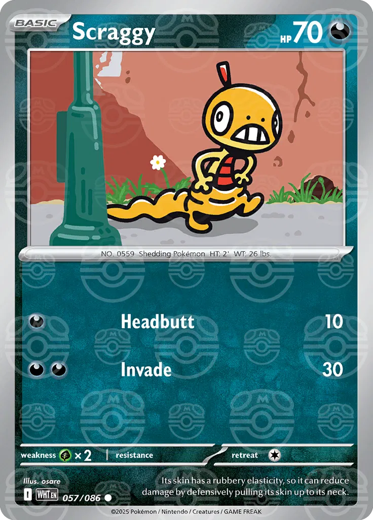 Scraggy (Master Ball Pattern) 