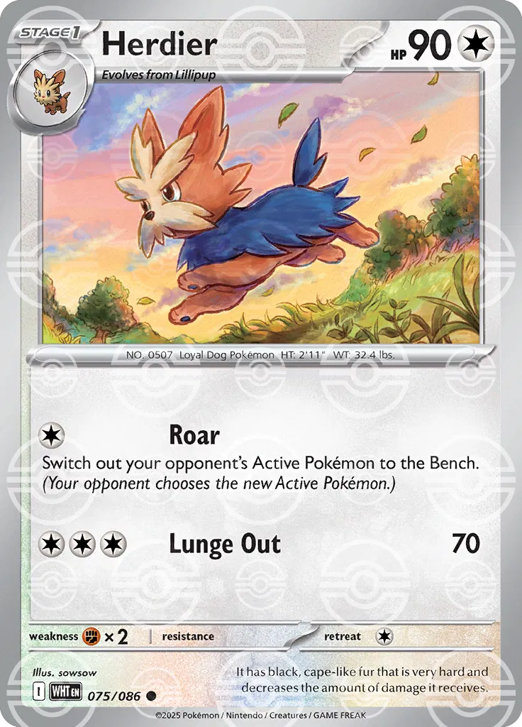 Herdier (Poke Ball Pattern) 