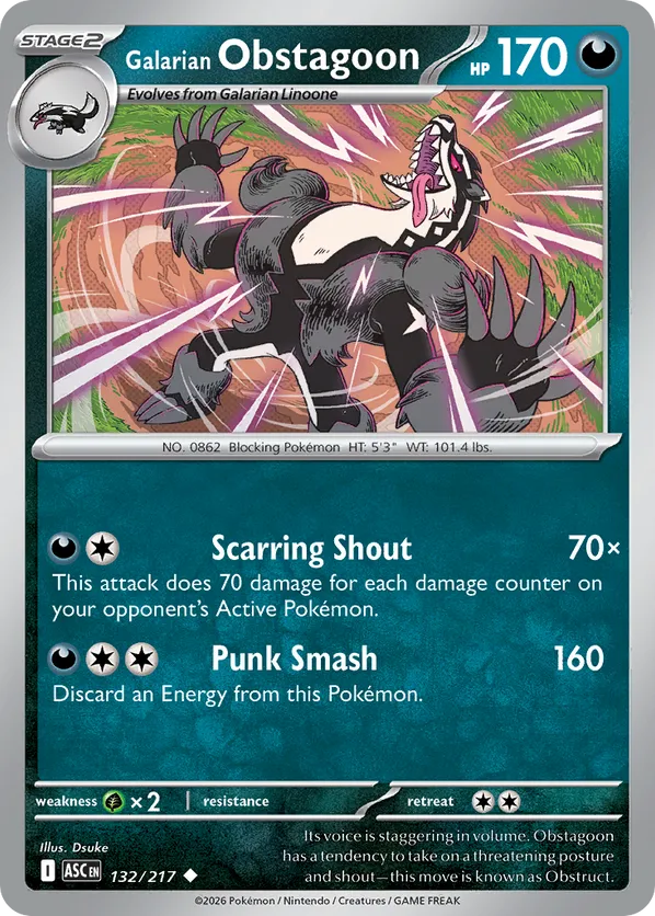 Galarian Obstagoon (Dusk Ball) 