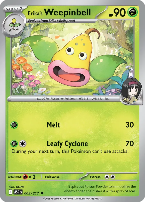 Erika's Weepinbell (Poke Ball) 