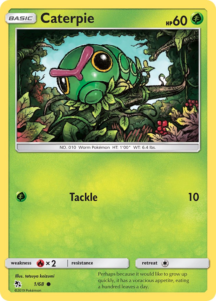 Caterpie from Hidden Fates