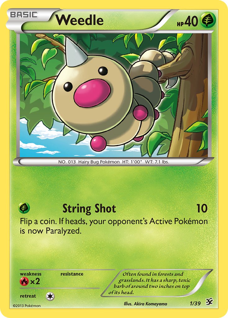 Weedle from Kalos Starter Set
