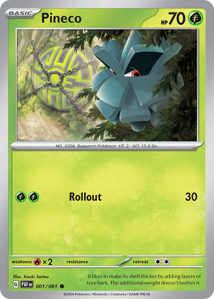 Pineco from Paldean Fates