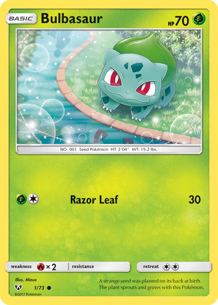 Bulbasaur from Shining Legends