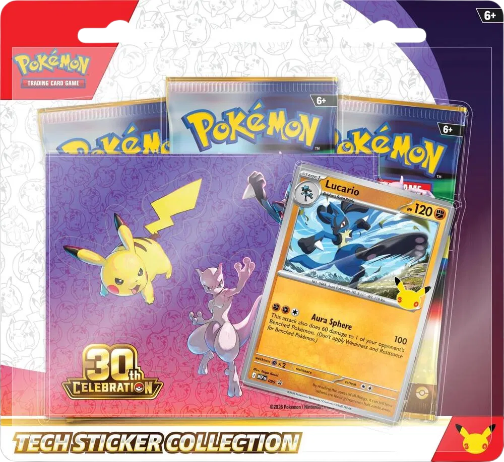 30th Celebration Tech Sticker Collection [Lucario] 