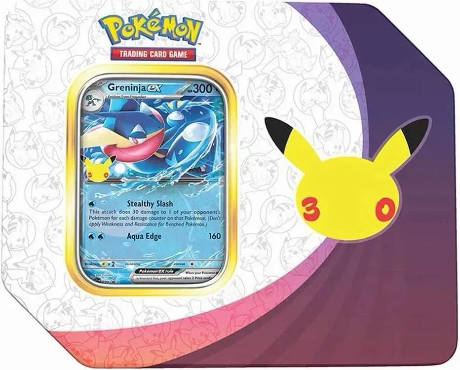 30th Celebration ex Tin [Greninja ex] (Retail Version) 