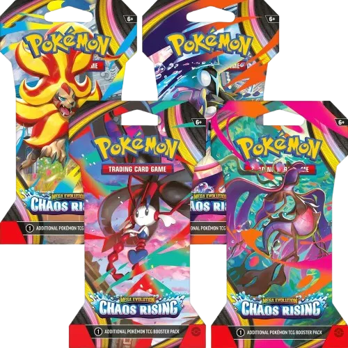 Chaos Rising Sleeved Booster Pack Art Bundle [Set of 4] 