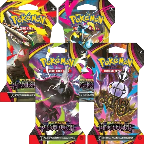 Pitch Black Sleeved Booster Pack Art Bundle [Set of 4] 