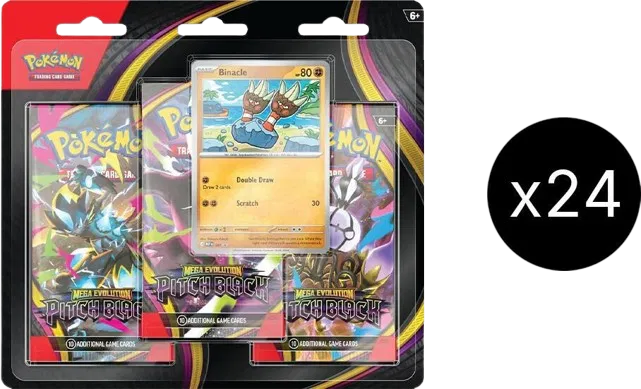 Pitch Black 3-Pack Blister Case