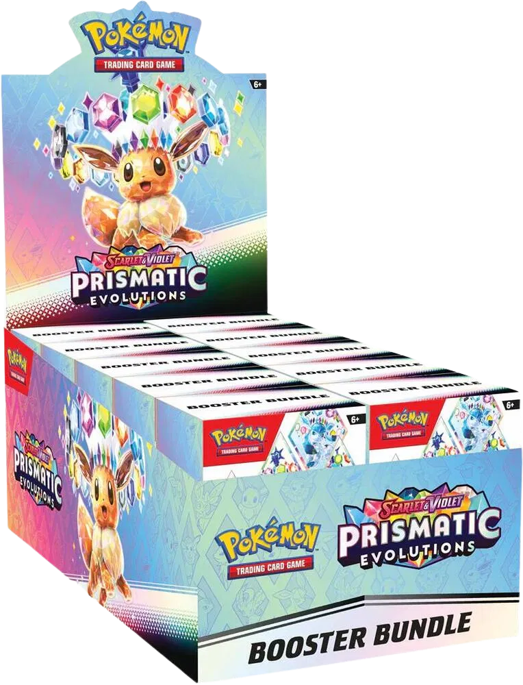 Prismatic Evolutions Booster Bundle Display